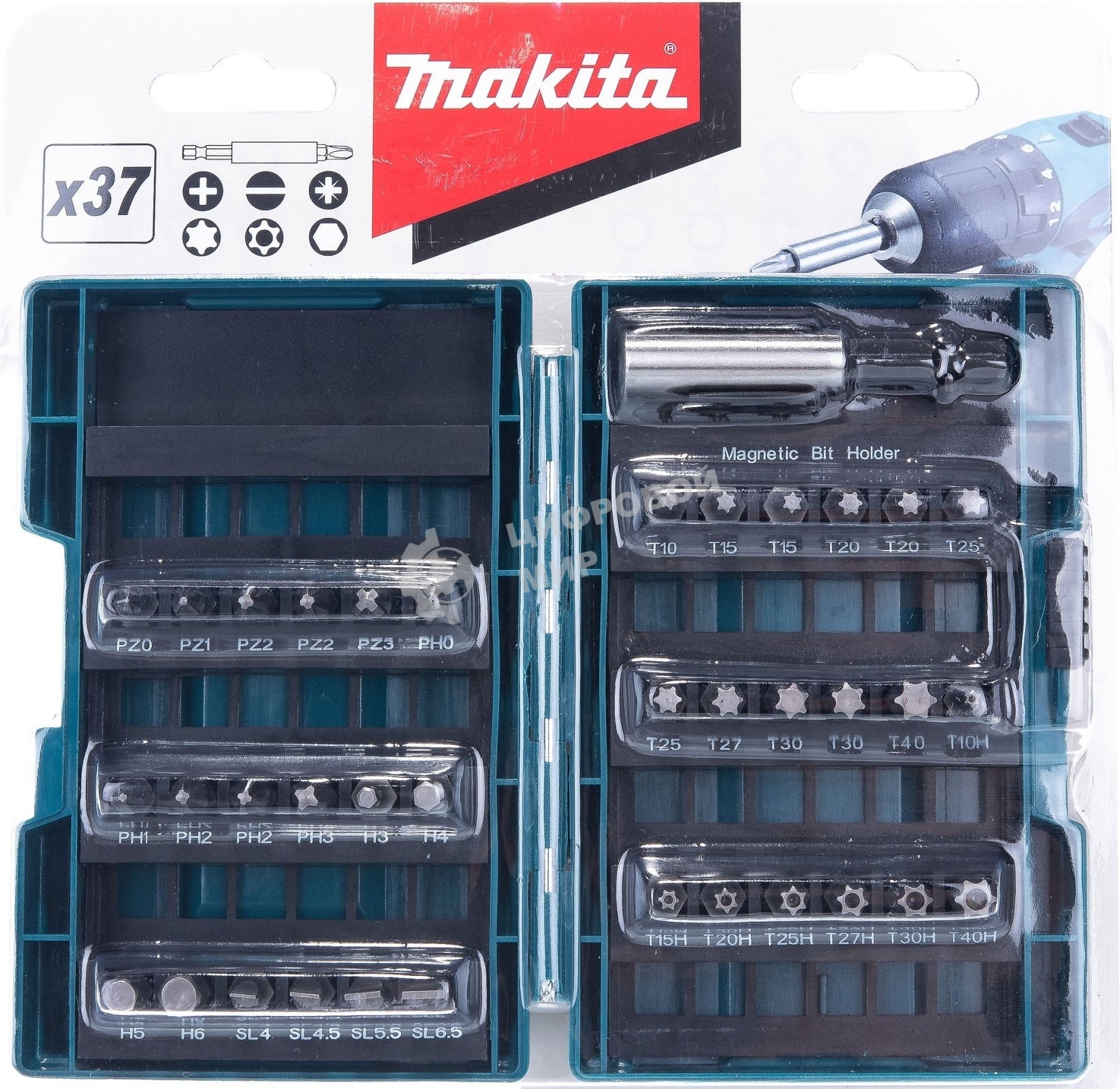 Набор бит Makita B-28606 37 ШТ.