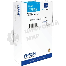 Картридж струйный Epson T7542 голубой экстраповышенной емкости для WF-8090/8590