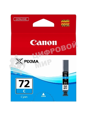 Картридж струйный PGI-72C (6404B001), для Canon PRO-10, Голубой, 525стр.