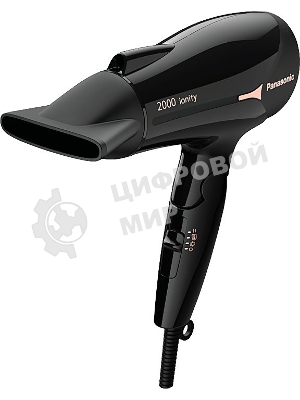 Фен Panasonic EH-NE66-K865 черный, 2000 Вт, ионизация, компактный
