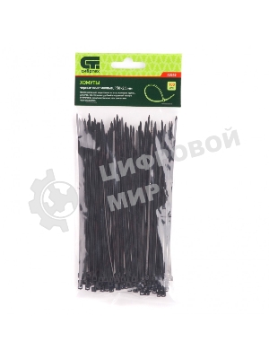 Хомуты Сибртех, 150 х 2,5 мм, пластиковые, черные, 100 шт.