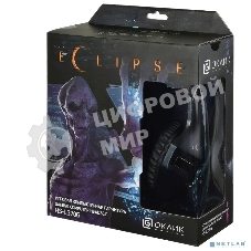Наушники с микрофоном Oklick HS-L370G ECLIPSE черный 1.9м мониторы оголовье