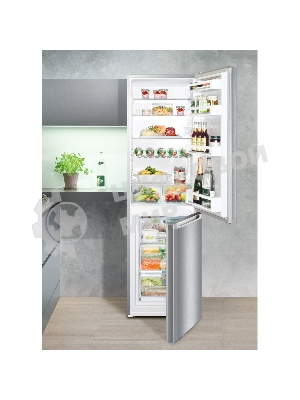 Холодильник Liebherr CUELE 3331-26 001 серебристый двухкамерный 212/84л морозилка снизу