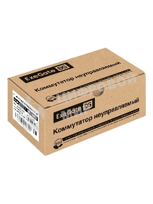 Коммутатор ExeGate EDGS-1008D, 8×1 Гбит/с, неуправляемый