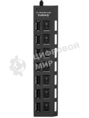 USB-концентратор Gembird UHB-U2P7-01, USB 2.0, 7хUSB, USB