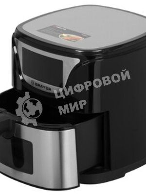 Аэрогриль Brayer BR2037 черный, 1500 Вт, 5 л, сенсор, 7 программ