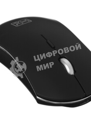 Мышь беспроводная Qumo Office Luna M74 черный, 1600 dpi, радиоканал, USB, кнопки - 6