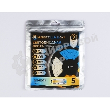 Светодиодная лента Ambrella light GS4901 COB 608Led/ 12W m/ 24V IP20 CCT 3000-6500K/ 5m*8mm*2.2mm (3 конт.)