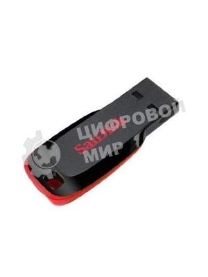 Флешка USB Sandisk CZ50 Cruzer Blade (SDCZ50-008G-B35), 8Gb, USB 2.0, R/W 15/4, черный/красный