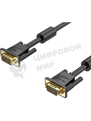 Кабель Vention VGA 15M/15M с 2 ферритовыми фильтрами - 5м