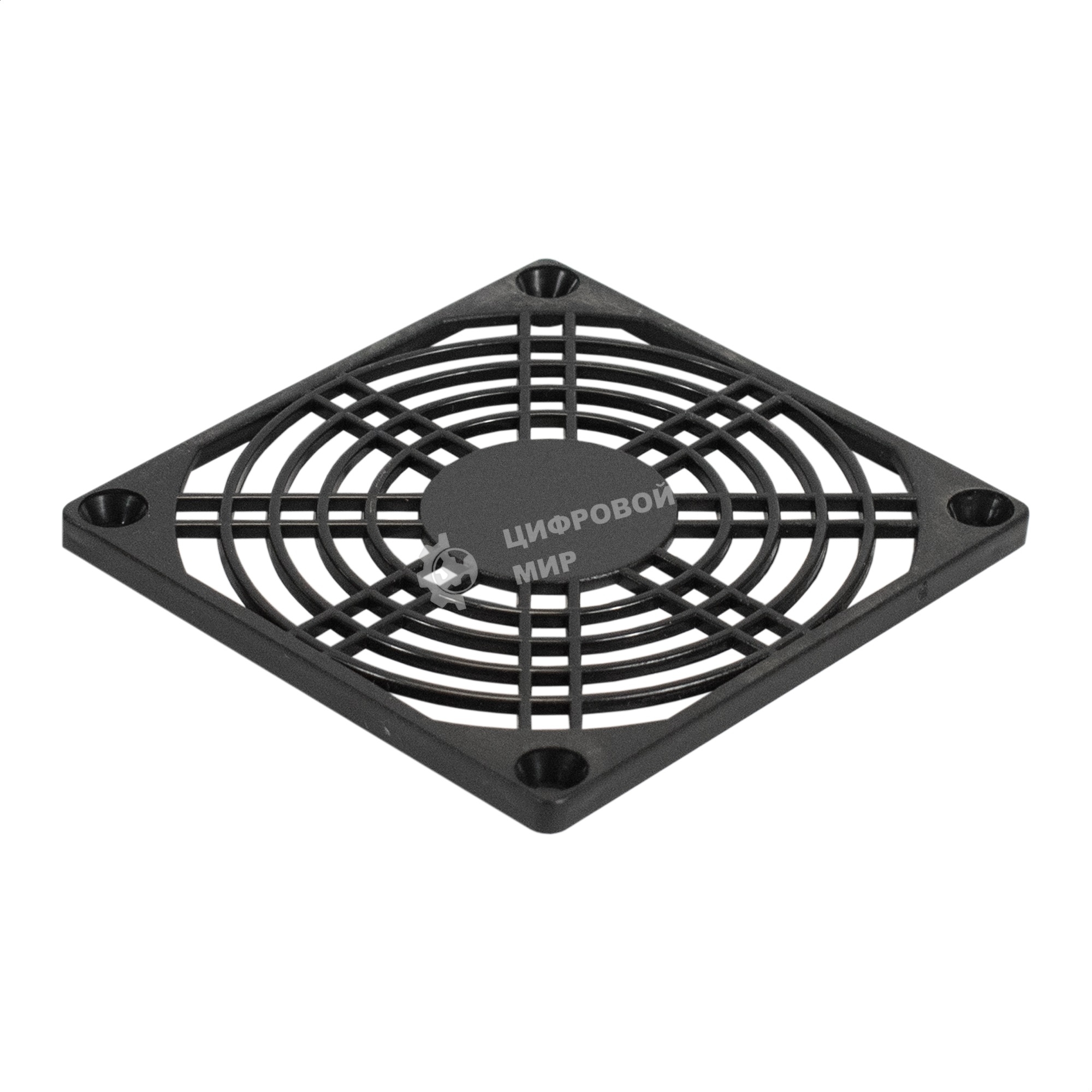 Решетка для вентилятора 80x80 ExeGate EG-080PSB (80x80 мм, пластиковая, квадратная, черная)