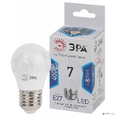 Лампа светодиодная LED 7Вт Е27 220В 4000К smd P45 шар Б0020554 ЭРА