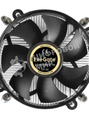 Кулер для процессора ExeGate ETA-20.PWM.V1700 серебристый, 90 мм, алюминий, 2600 об/мин, 23.5 дБ, 4 pin, 90 Вт, 60 мм