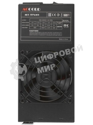 Блок питания Accord ACC-TFX500, 500Вт, 500Вт, 80 PLUS белый, 80мм, черный