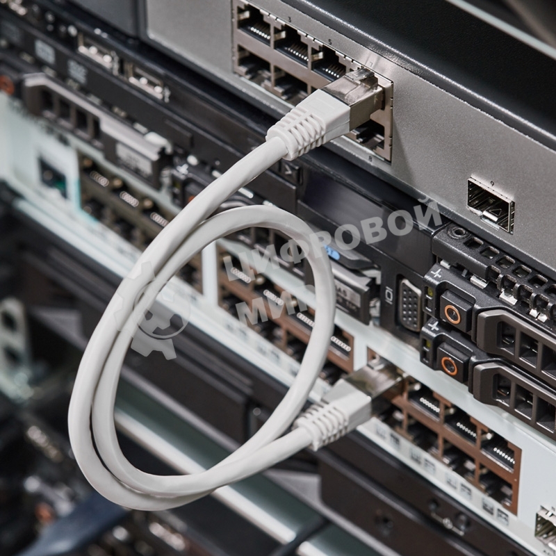 Пaтч-корд F/UTP Rexant, cat.6, RJ45-RJ45, экранированный, PVC серый, 0,5м