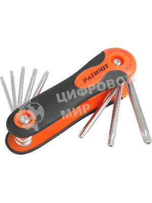 Набор ключей PATRIOT SKT-8F, TORX, T9-T40 складные, CRV, 8-в-1