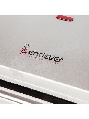 Гриль электрический Endever Grillmaster 115, 1500 Вт, авто терморегулятор, антипригарное покрытие, индикатор нагрева, серебристый/черный