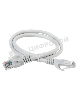 Патч-корд ITK, cat.5e UTP, 1м, серый