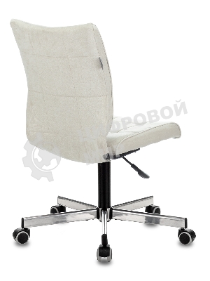 Кресло Бюрократ CH-330M/VELV20 молочный, велюр, 120 кг, механизм качания, без подлокотников