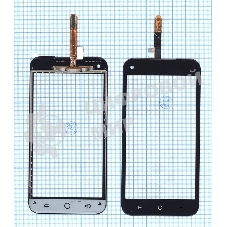 Сенсорное стекло (тачскрин) HF6-GP0 F6043018 ZR 1425 FPC-V1.0, черное