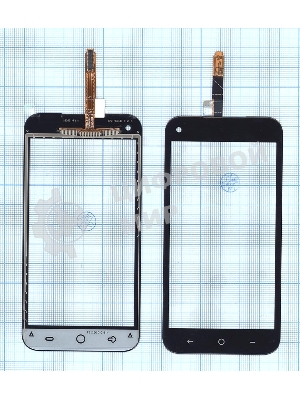 Сенсорное стекло (тачскрин) HF6-GP0 F6043018 ZR 1425 FPC-V1.0, черное