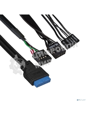 Компьютерный корпус Minitower ExeGate EX291148RUS BAA-105U2-01-AA500 (mATX, БП AA500 с вент. 8см, 2*USB+2*USB 3.0, аудио, черный)