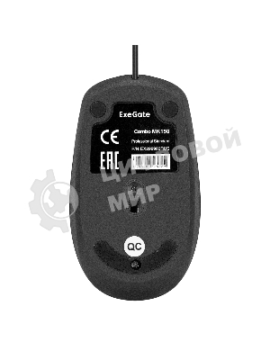 Комплект клавиатура+мышь ExeGate MK150 проводной, USB, 1200 DPI, чёрный