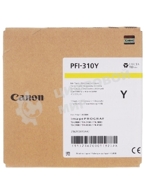 Картридж струйный Canon PFI-310 C 2360C001 голубой (330 мл) для Canon TX-2000/TX-3000/TX-4000