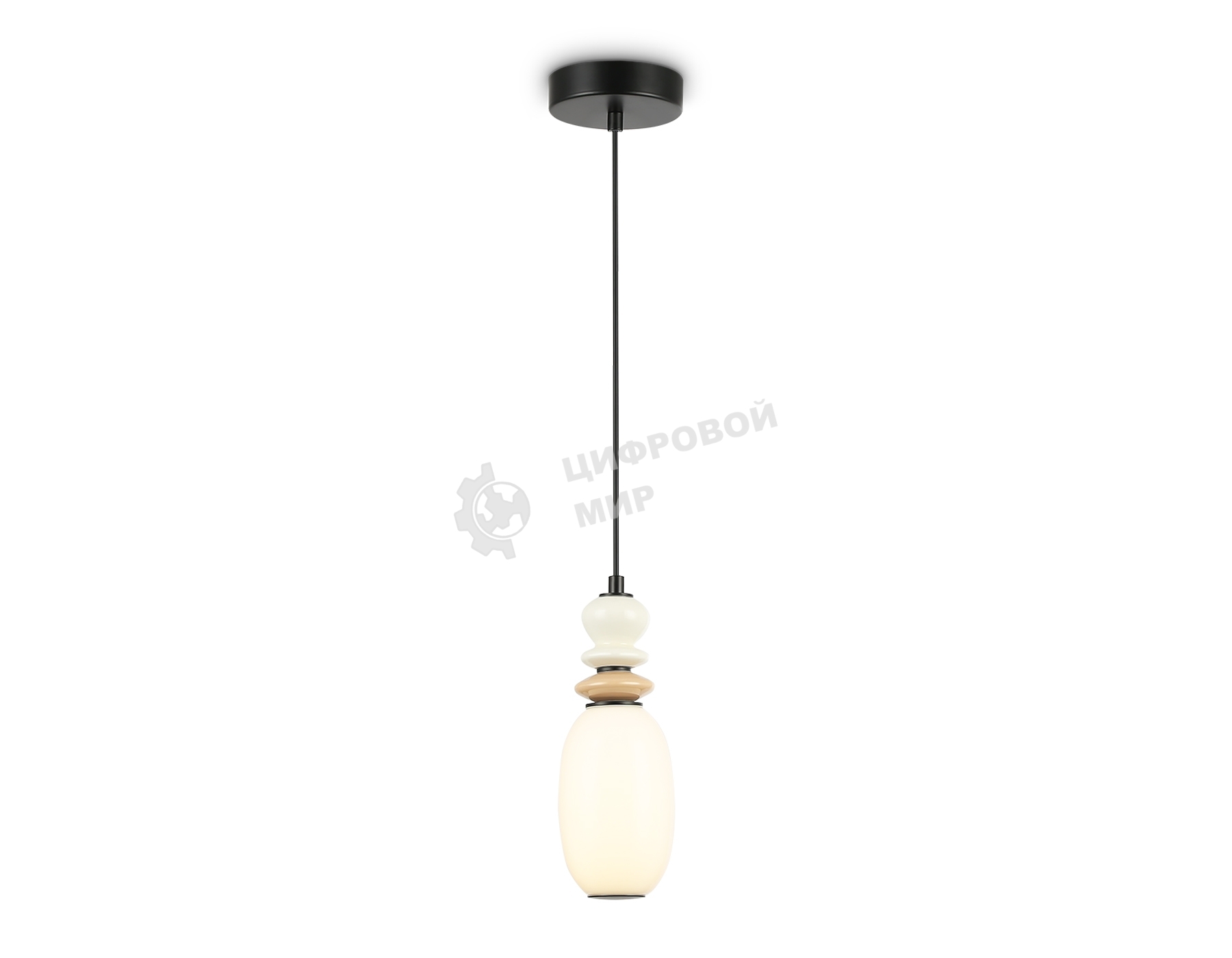 Светильник Ambrella light LH53141 BK/WH черный/белый 6W 3000K D120*1520