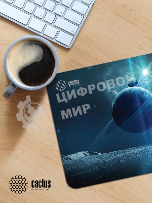 Коврик для мыши Cactus Saturn 300x250x2мм (CS-MPC-P03M)