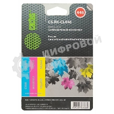 Заправочный набор Cactus CS-RK-CL446 многоцветный для Canon Pixma MG2440/MG2541 (3x30мл)