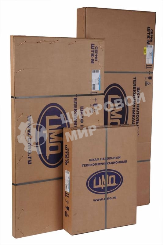 Шкаф коммутационный ЦМО ШТК-М-42.6.10-3ААА 42U 600x1020 мм пер. дв. металл задн. дв. стал. лист 2 бок. пан. направл. под закл. гайки 550 кг серый