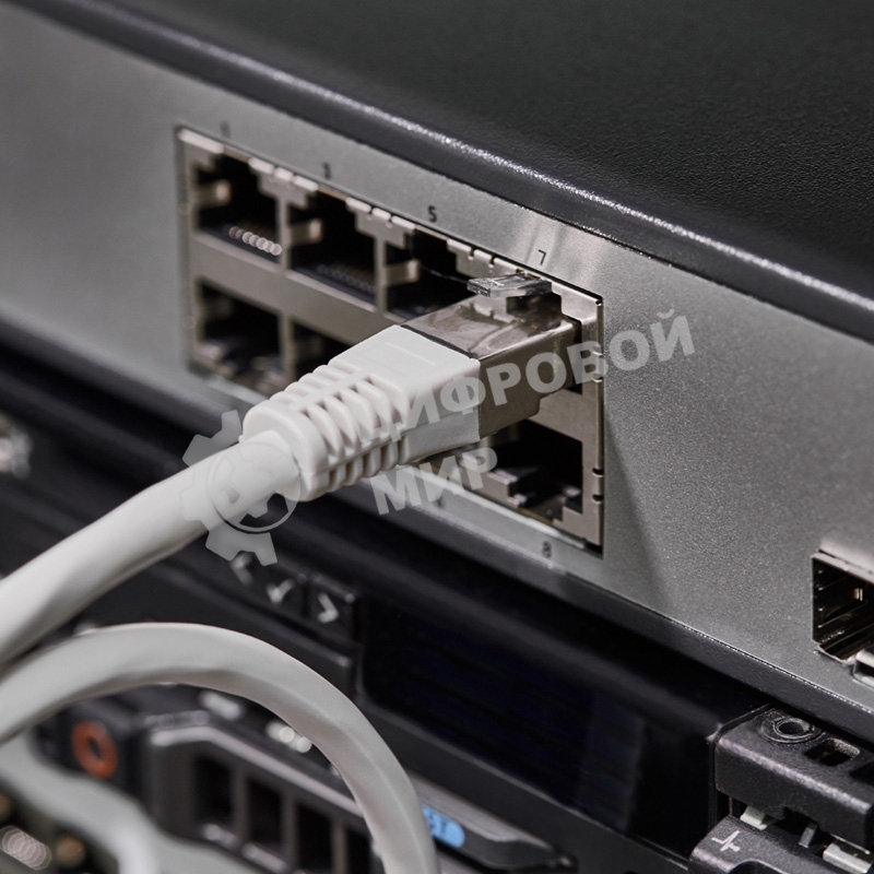 Пaтч-корд F/UTP Rexant, cat.6, RJ45-RJ45, экранированный, PVC серый, 0,5м