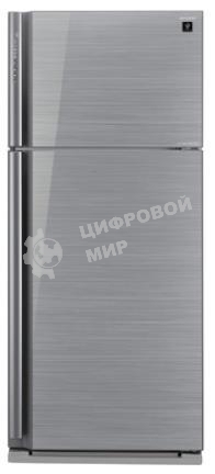 Холодильник Sharp SJ-XP59PGSL серебристый двухкамерный 430/148 л морозилка сверху