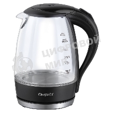 Чайник Energy E-262 1.7 л, стекло,черный (153233)