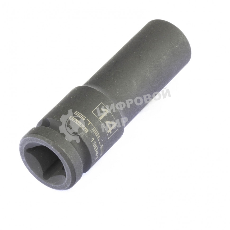 Головка ударная удлиненная шестигранная Stels 14 мм, 1/2