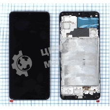 Дисплей для Samsung Galaxy M32 SM-M325F в сборе с тачскрином и рамкой (OLED) черный