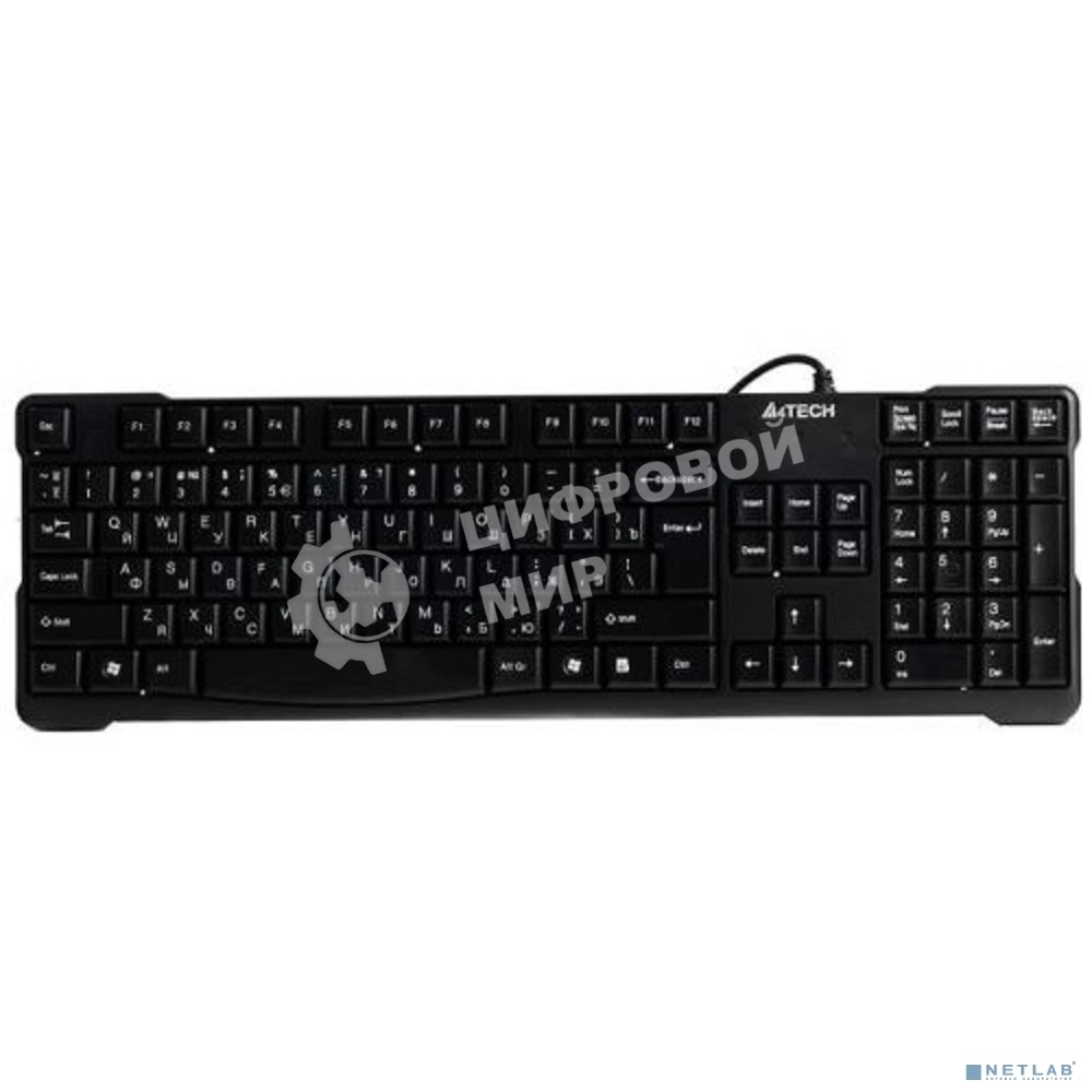 Клавиатура A4Tech KR-750 проводная, USB Type-A, чёрный