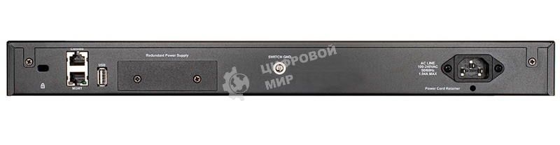 Коммутатор управляемый L3 стекируемый D-Link DGS-3130-54TS/B1A PROJ с 48 портами 10/100/1000Base-T, 2 портами 10Gbase-T и 4 портами 10Gbase-X SFP+