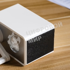 Точилка для карандашей механическая Deli 71160White, 1 отверстие, пластик, белый