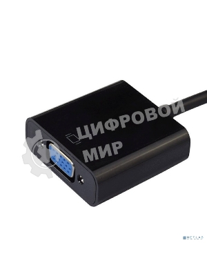 Кабель-адаптер HDMI M-->VGA 15F ORIENT C050, для подкл.монитора/проектора к выходу HDMI 