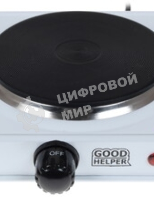 Плитка электрическая GOODHELPER ES-10P10, Вт 1000, блин- диаметр нарг. элемента 155 мм, 5- ступенчатый термостат