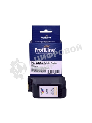 Картридж струйный ProfiLine PL-C6578AE для принтеров HP DJ 970Cxi/1220С/1280/6122 Color водные