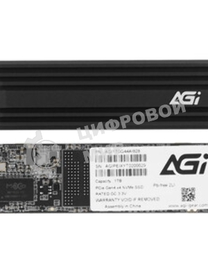 Накопитель SSD AGi PCIe 4.0 x4 1TB AGI1T0G4LAI828 AI828 M.2 2280