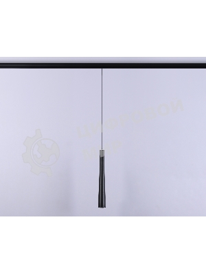 Светильник светодиодный подвесной для шинопровода GL4351 BK черный IP20 6W 4200K 48V 24° D40*H300