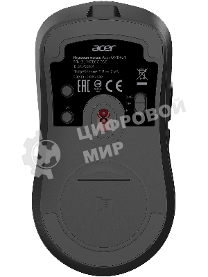 Мышь беспроводная/проводная Acer OMR401 черный, 12000 dpi, радиоканал, Bluetooth, USB, кнопки - 5