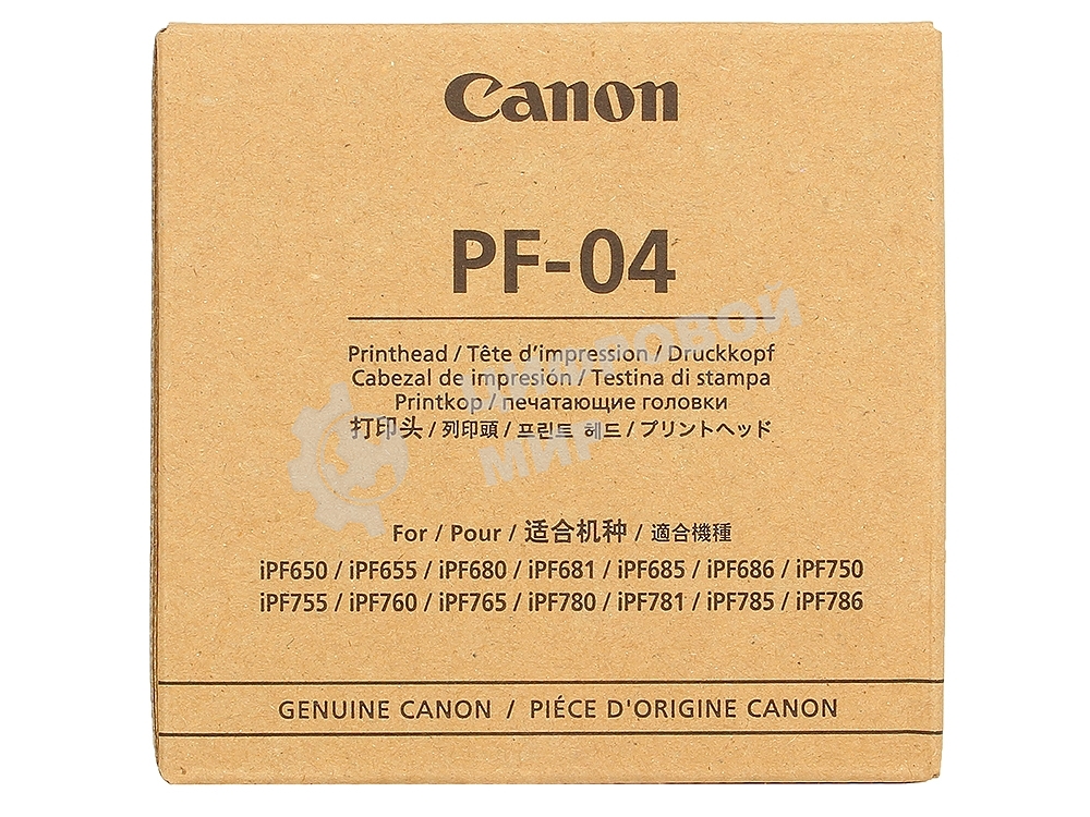 Печатающая головка Canon PF-04 (3630B001) черный для Canon iPF650, iPF655, iPF670, iPF680, iPF685, iPF750, iPF755, iPF760, iPF765, iPF770, iPF780, iPF785, iPF830, iPF840, iPF850.
