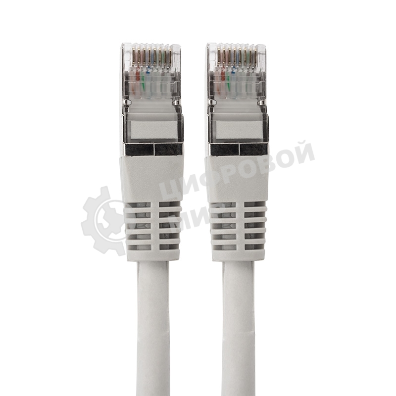 Пaтч-корд F/UTP Rexant, cat.6, RJ45-RJ45, экранированный, PVC серый, 0,5м