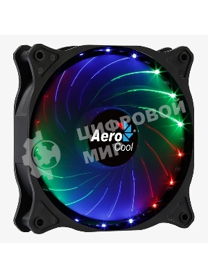 Вентилятор Aerocool/Formula Cosmo 12 черный, 120 мм, 1000 об/мин, 23.9 дБ, 4 pin