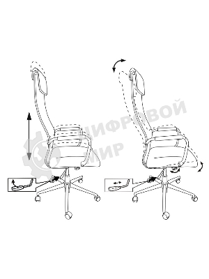 Кресло Бюрократ KB-9N/BLACK TW-01 TW-11 черный, сетка